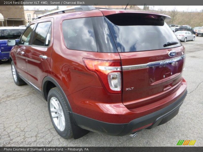 Sunset / Charcoal Black 2014 Ford Explorer XLT 4WD