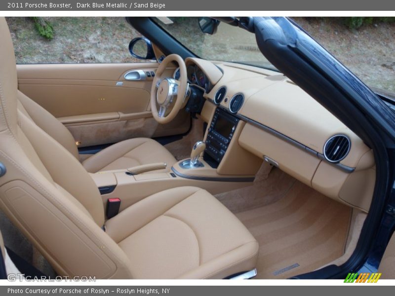 Dark Blue Metallic / Sand Beige 2011 Porsche Boxster