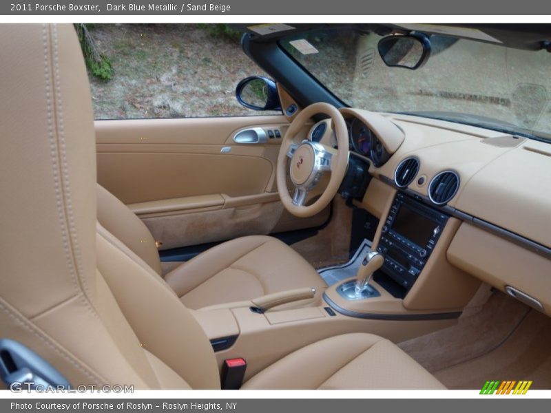 Dark Blue Metallic / Sand Beige 2011 Porsche Boxster