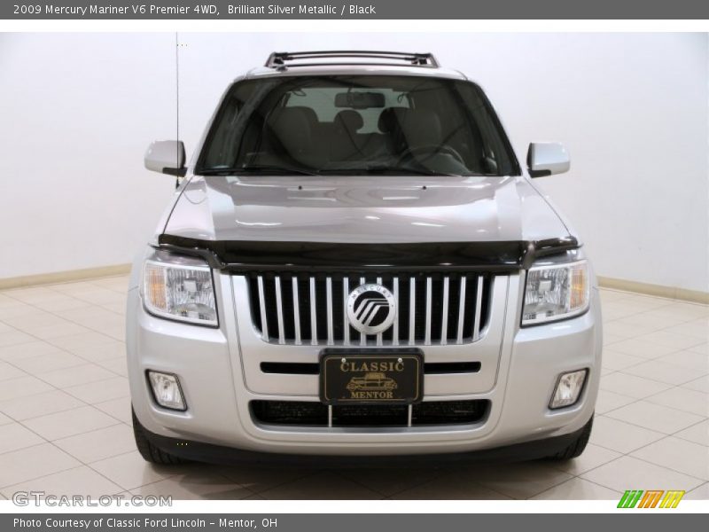 Brilliant Silver Metallic / Black 2009 Mercury Mariner V6 Premier 4WD