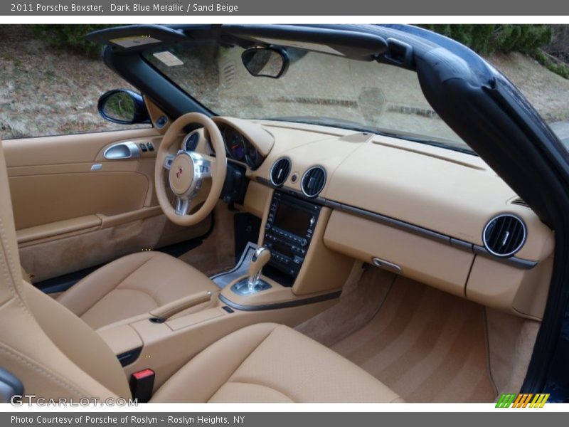 Dark Blue Metallic / Sand Beige 2011 Porsche Boxster