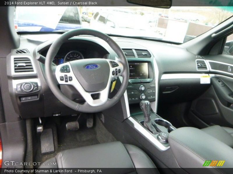 Sunset / Charcoal Black 2014 Ford Explorer XLT 4WD