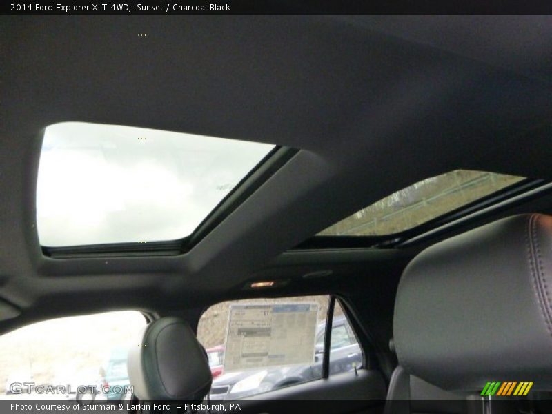 Sunset / Charcoal Black 2014 Ford Explorer XLT 4WD