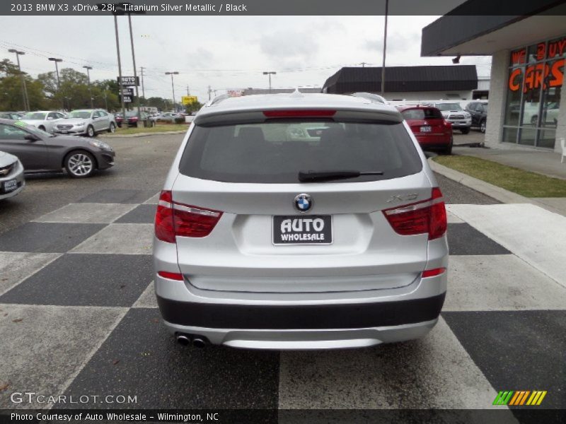 Titanium Silver Metallic / Black 2013 BMW X3 xDrive 28i