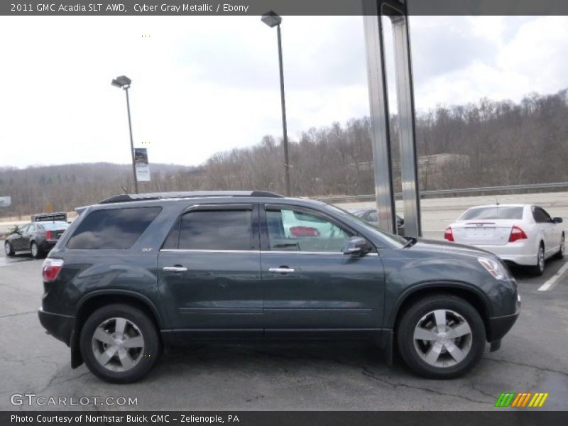 Cyber Gray Metallic / Ebony 2011 GMC Acadia SLT AWD