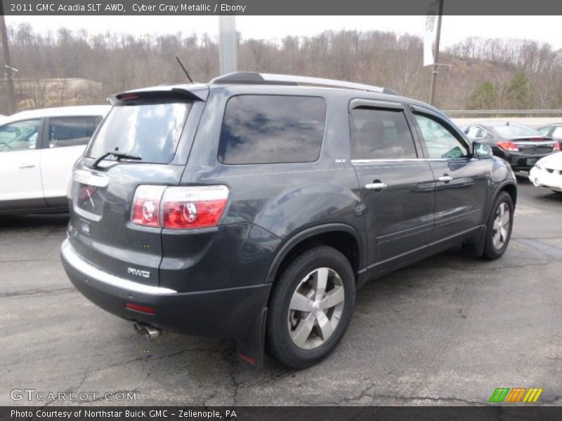 Cyber Gray Metallic / Ebony 2011 GMC Acadia SLT AWD
