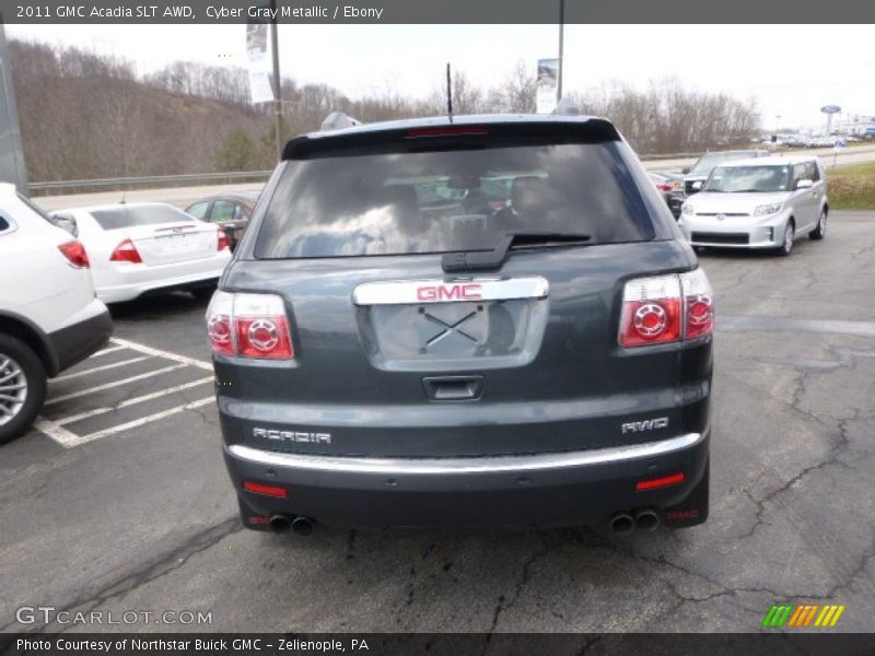 Cyber Gray Metallic / Ebony 2011 GMC Acadia SLT AWD
