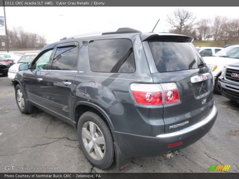 Cyber Gray Metallic / Ebony 2011 GMC Acadia SLT AWD