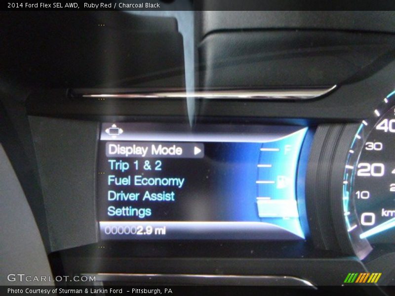 Ruby Red / Charcoal Black 2014 Ford Flex SEL AWD