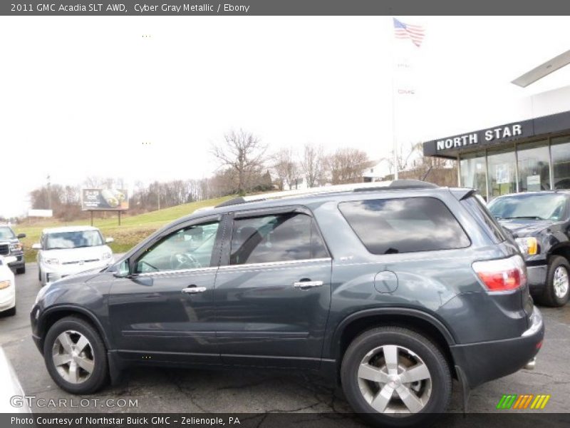 Cyber Gray Metallic / Ebony 2011 GMC Acadia SLT AWD