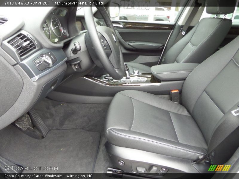 Titanium Silver Metallic / Black 2013 BMW X3 xDrive 28i