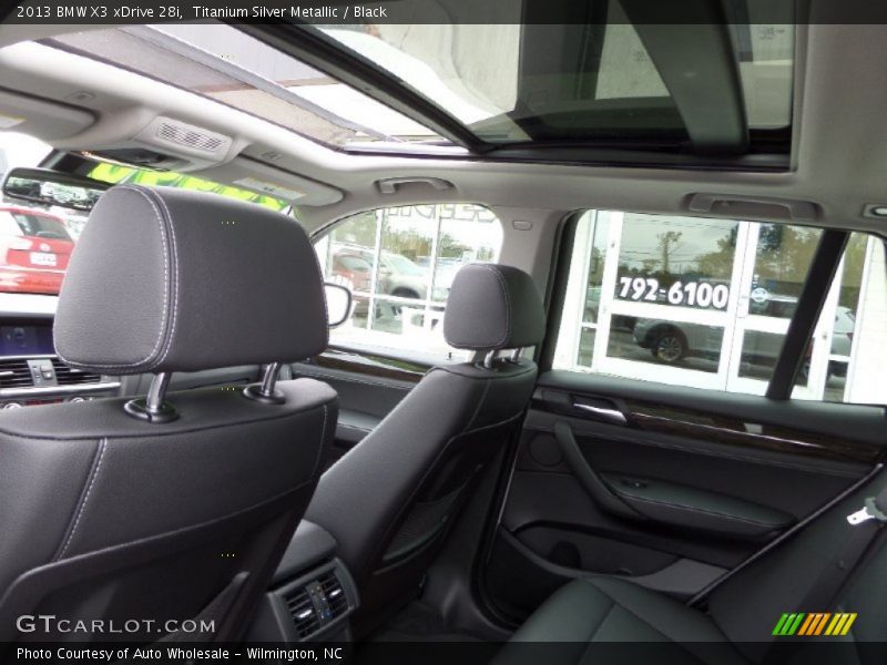 Titanium Silver Metallic / Black 2013 BMW X3 xDrive 28i