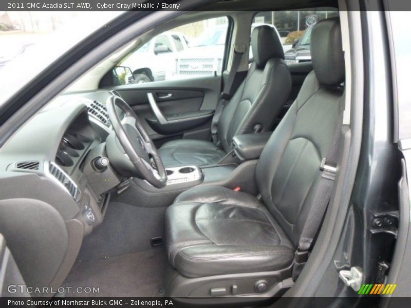 Cyber Gray Metallic / Ebony 2011 GMC Acadia SLT AWD
