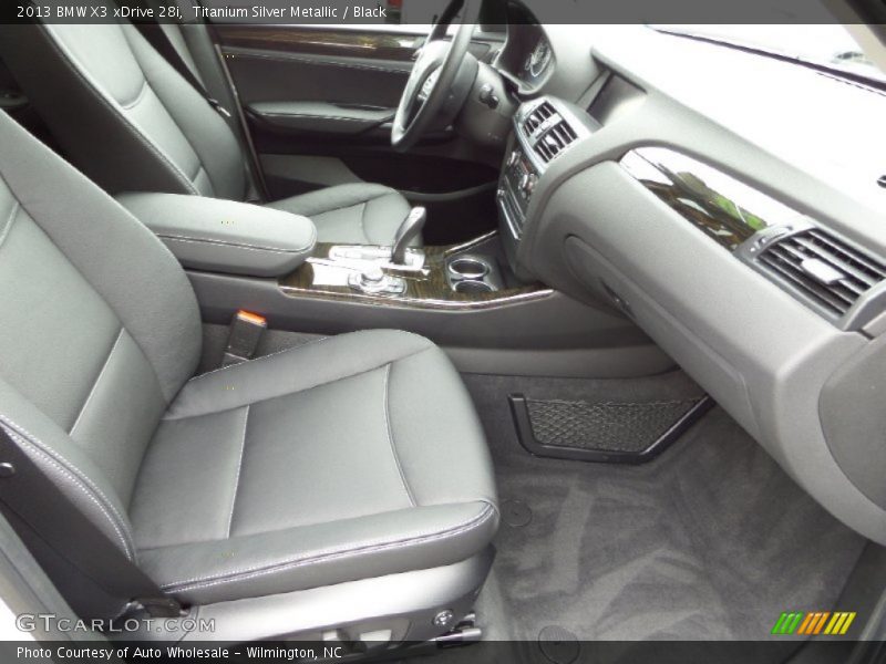 Titanium Silver Metallic / Black 2013 BMW X3 xDrive 28i