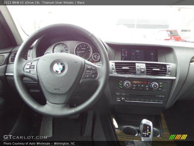 Titanium Silver Metallic / Black 2013 BMW X3 xDrive 28i