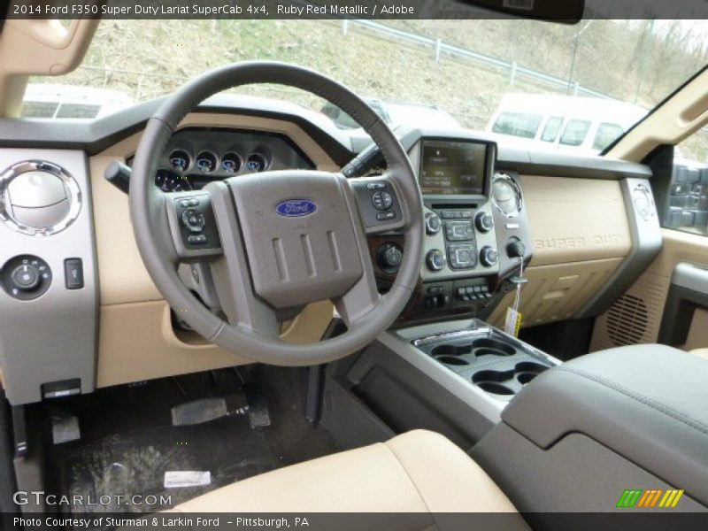 Adobe Interior - 2014 F350 Super Duty Lariat SuperCab 4x4 