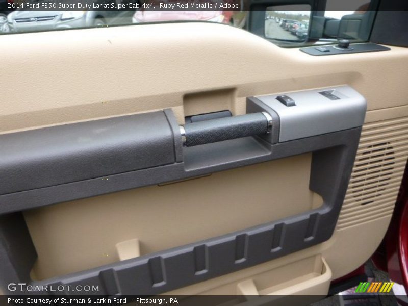 Ruby Red Metallic / Adobe 2014 Ford F350 Super Duty Lariat SuperCab 4x4