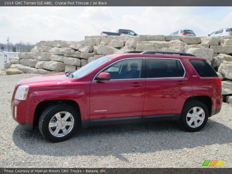 Crystal Red Tintcoat / Jet Black 2014 GMC Terrain SLE AWD