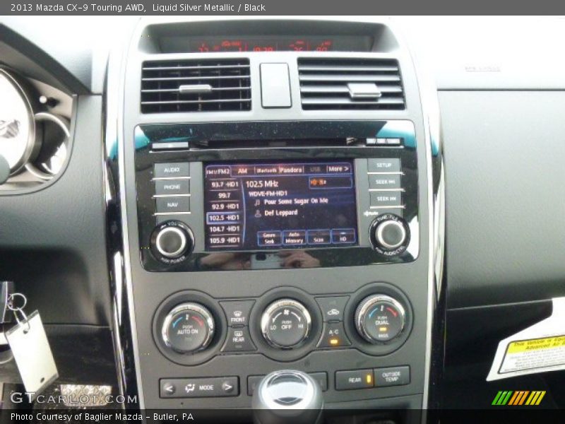 Liquid Silver Metallic / Black 2013 Mazda CX-9 Touring AWD