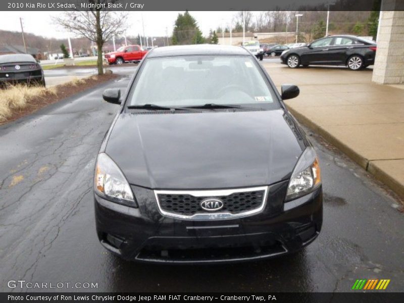 Midnight Black / Gray 2010 Kia Rio LX Sedan