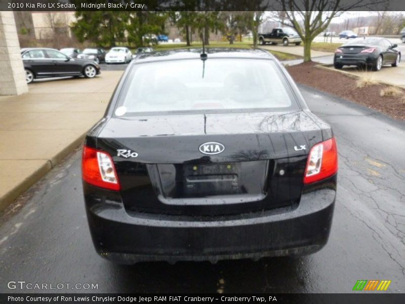 Midnight Black / Gray 2010 Kia Rio LX Sedan