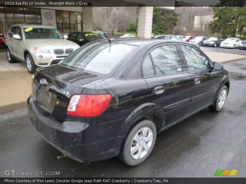 Midnight Black / Gray 2010 Kia Rio LX Sedan