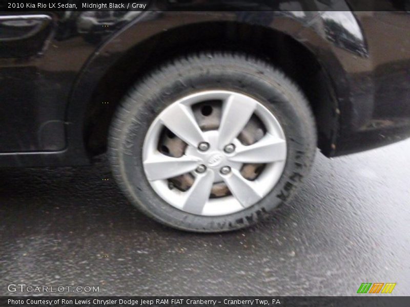 Midnight Black / Gray 2010 Kia Rio LX Sedan