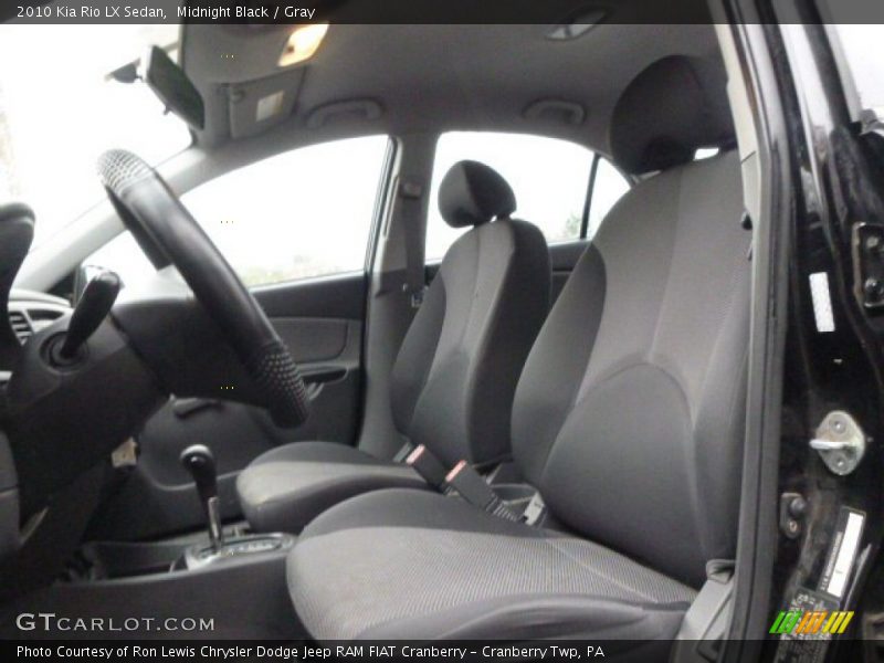 Midnight Black / Gray 2010 Kia Rio LX Sedan