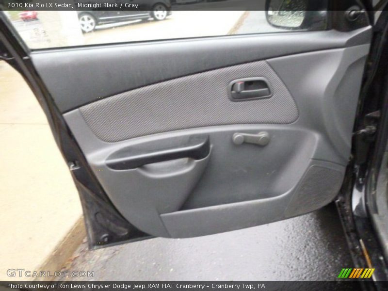 Midnight Black / Gray 2010 Kia Rio LX Sedan