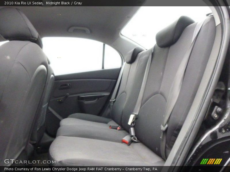 Midnight Black / Gray 2010 Kia Rio LX Sedan