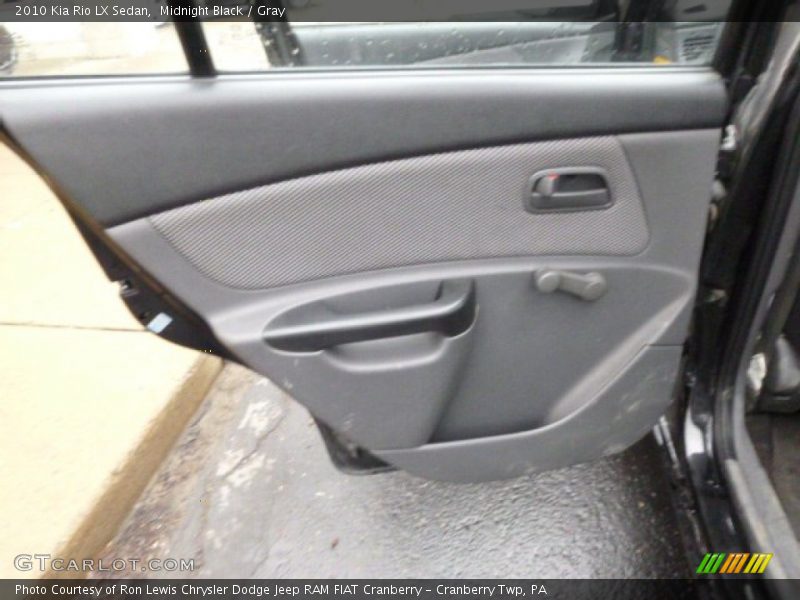 Midnight Black / Gray 2010 Kia Rio LX Sedan