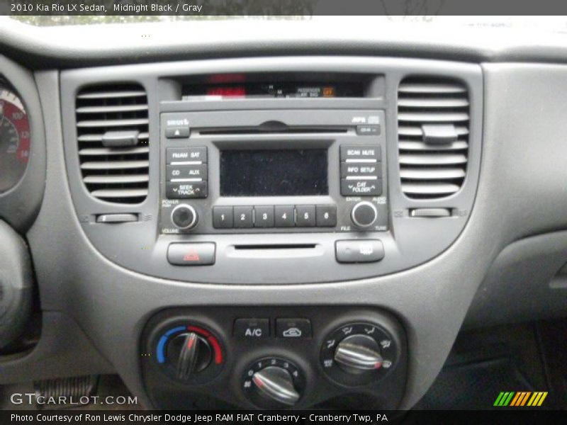 Midnight Black / Gray 2010 Kia Rio LX Sedan