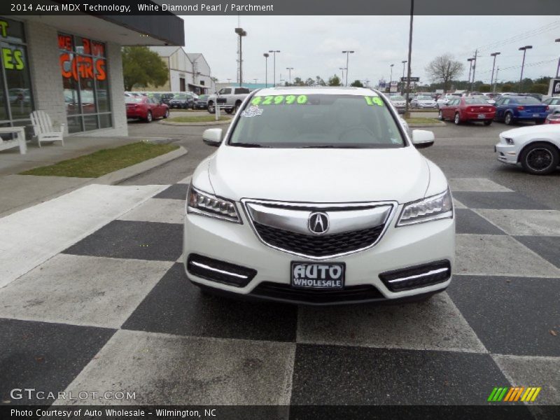 White Diamond Pearl / Parchment 2014 Acura MDX Technology