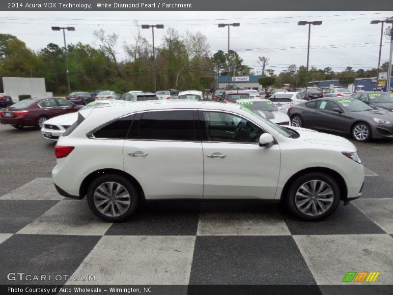 White Diamond Pearl / Parchment 2014 Acura MDX Technology