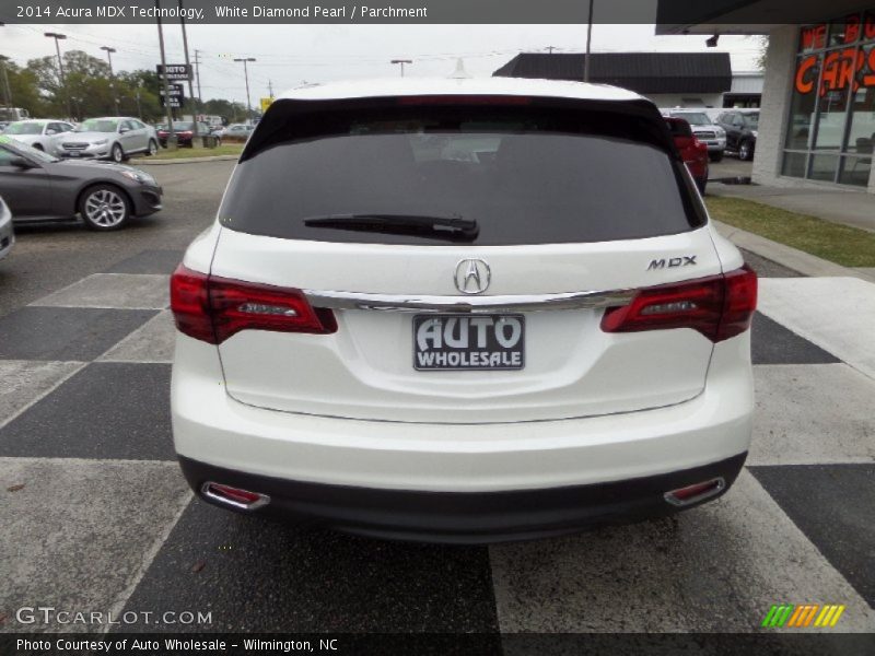 White Diamond Pearl / Parchment 2014 Acura MDX Technology
