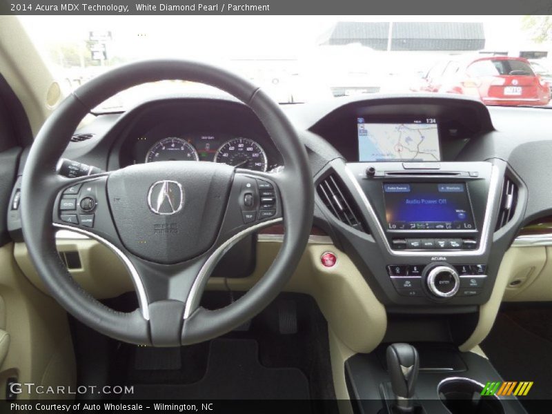 White Diamond Pearl / Parchment 2014 Acura MDX Technology