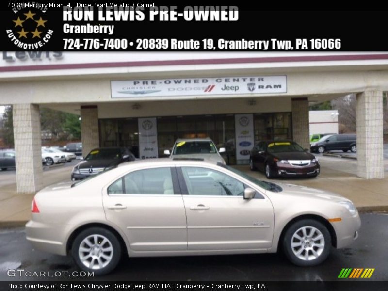 Dune Pearl Metallic / Camel 2008 Mercury Milan I4