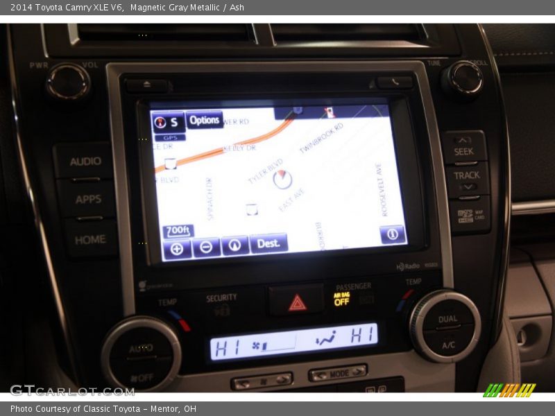 Magnetic Gray Metallic / Ash 2014 Toyota Camry XLE V6