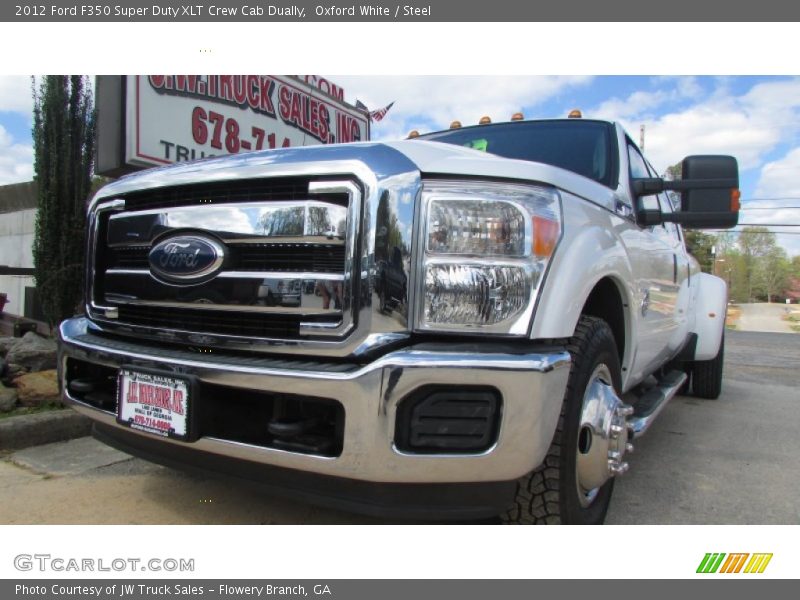 Oxford White / Steel 2012 Ford F350 Super Duty XLT Crew Cab Dually