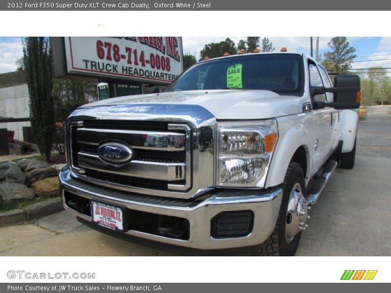 Oxford White / Steel 2012 Ford F350 Super Duty XLT Crew Cab Dually