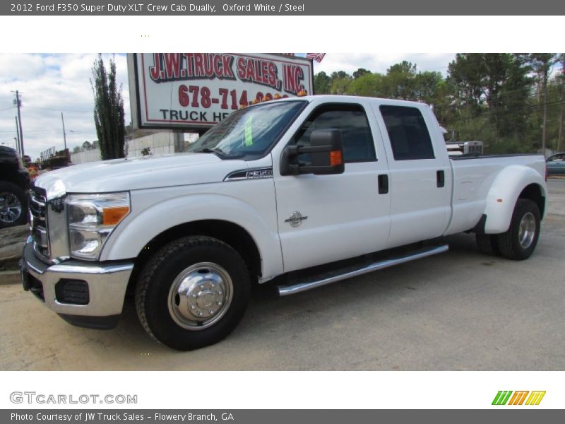 Oxford White / Steel 2012 Ford F350 Super Duty XLT Crew Cab Dually