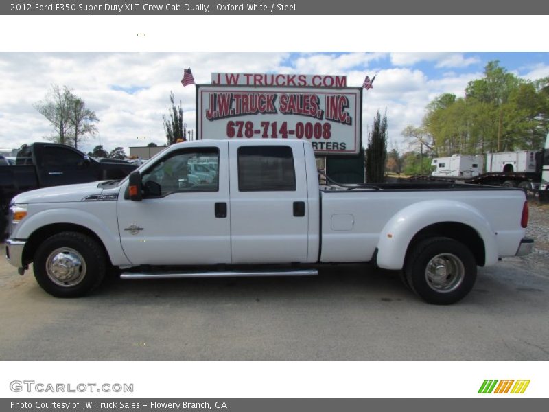Oxford White / Steel 2012 Ford F350 Super Duty XLT Crew Cab Dually
