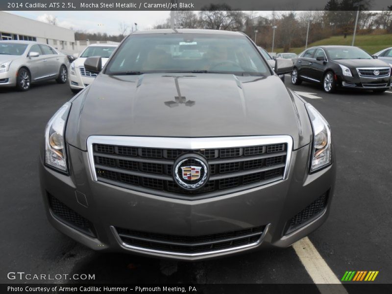 Mocha Steel Metallic / Caramel/Jet Black 2014 Cadillac ATS 2.5L