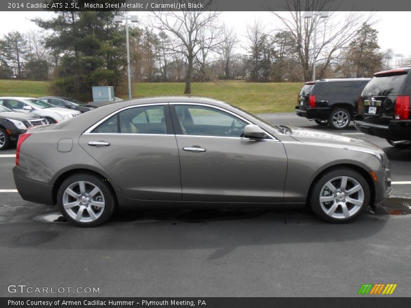 Mocha Steel Metallic / Caramel/Jet Black 2014 Cadillac ATS 2.5L