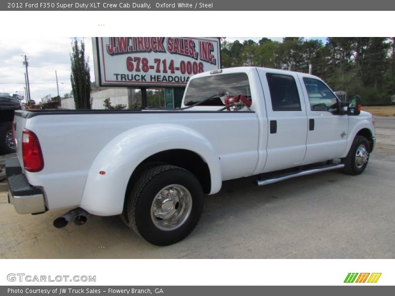 Oxford White / Steel 2012 Ford F350 Super Duty XLT Crew Cab Dually