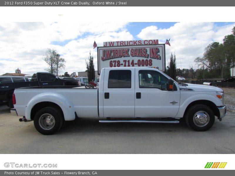 Oxford White / Steel 2012 Ford F350 Super Duty XLT Crew Cab Dually