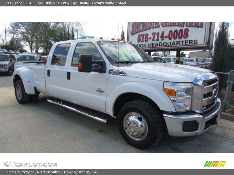 Oxford White / Steel 2012 Ford F350 Super Duty XLT Crew Cab Dually
