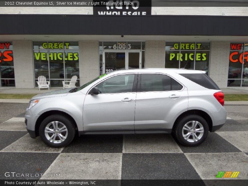 Silver Ice Metallic / Light Titanium/Jet Black 2012 Chevrolet Equinox LS