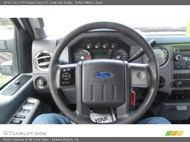 Oxford White / Steel 2012 Ford F350 Super Duty XLT Crew Cab Dually