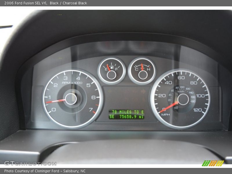 Black / Charcoal Black 2006 Ford Fusion SEL V6